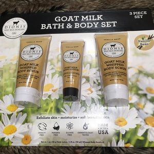 Dionis Goat Milk Bath & Body 3 Piece Set Vanilla Bean